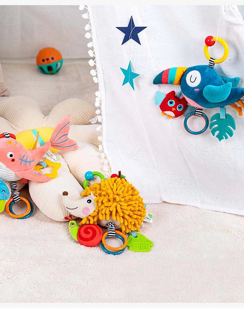 Load image into Gallery viewer, Hanging Rattle Toys for Babies Baby Toys 6 to 12 Months Comfort Toys Clip Hanging Plush Squeeze Toys Rabbit Hedgehog
