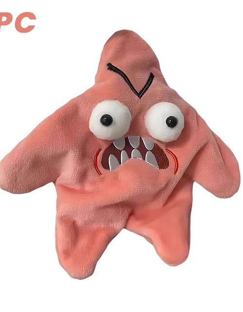 Load image into Gallery viewer, Angry Moving Jumping Star Plush Toy Schoolbag Doll Expression Star Plush Soft Kawaii Children Fun Trick Toy Gift
