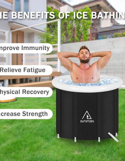 Load image into Gallery viewer, Ice Bath Tub for Athletes, Portable Ice Bath at Home, Inflatable Cold Plunge Tub for Adults, Large Ice Bathtub Outdoor, Recovery Cold Bath with Cover and Lid
