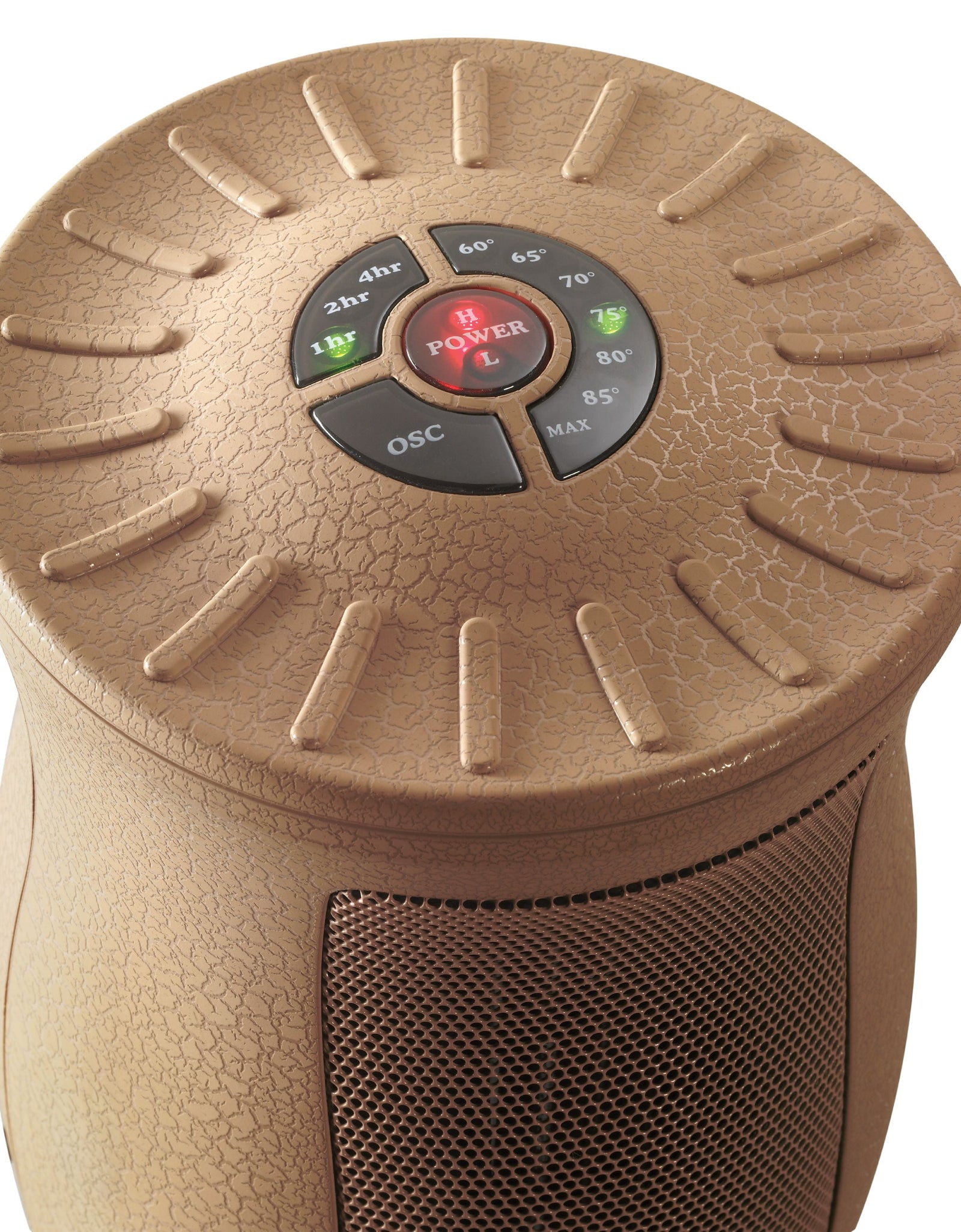 16" 1500W Designer Series Ceramic Electric Space Heater with Remote, Beige, 6435, New