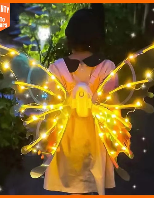 Load image into Gallery viewer, Halloween Children Electric Butterfly Wings Elf Wings Costume Magic Led Bats Wing Cosplay Dress up for Kids Cats Dogs
