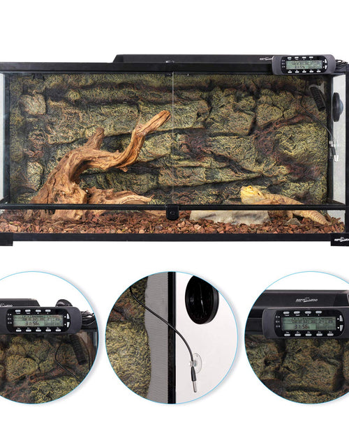 Load image into Gallery viewer, Reptile Thermostat Digital Outlet Temperature Timer Troptical or Desert Mode with Day Night Control for Aquarium Reptiles Terrarium Humidistat Mushroom Fermentation,Easy Setup (THC16)
