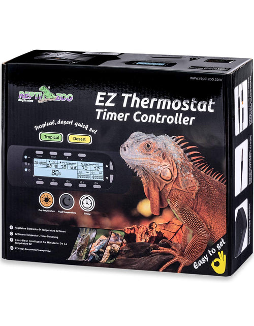 Load image into Gallery viewer, Reptile Thermostat Digital Outlet Temperature Timer Troptical or Desert Mode with Day Night Control for Aquarium Reptiles Terrarium Humidistat Mushroom Fermentation,Easy Setup (THC16)
