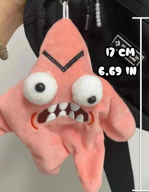 Load image into Gallery viewer, Angry Moving Jumping Star Plush Toy Schoolbag Doll Expression Star Plush Soft Kawaii Children Fun Trick Toy Gift
