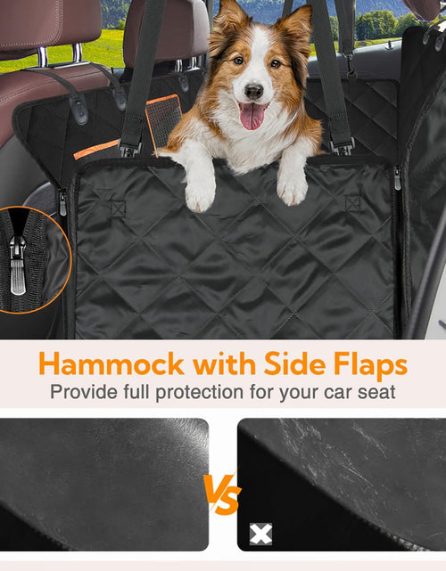 Load image into Gallery viewer, Dog Car Seat Cover for Back Seat, 100% Waterproof Dog Car Hammock with Mesh Window, Anti-Scratch Nonslip Durable Soft Pet Dog Seat Cover for Cars Trucks and SUV
