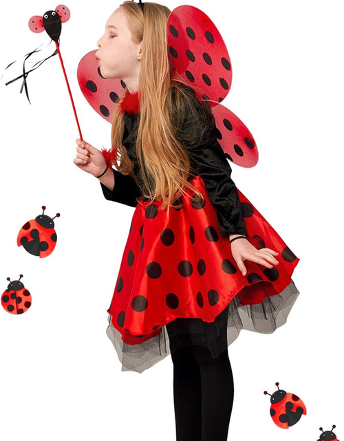 Load image into Gallery viewer, Ladybug Costume Ballerina Beetle Wings Fancy Dress up Outfit Ladybird Suit
