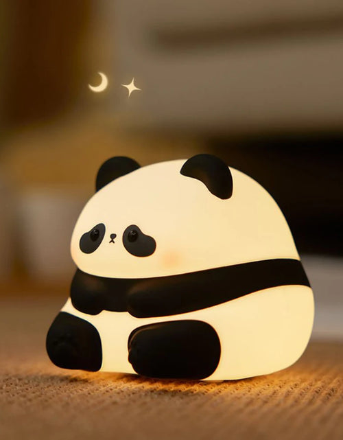 Load image into Gallery viewer, LED Night Lights Cute Sheep Panda Rabbit Silicone Lamp USB Rechargeable Timing Bedside Decor Kids Baby Nightlight Birthday Gift
