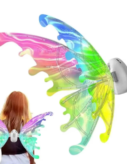 Load image into Gallery viewer, Halloween Children Electric Butterfly Wings Elf Wings Costume Magic Led Bats Wing Cosplay Dress up for Kids Cats Dogs
