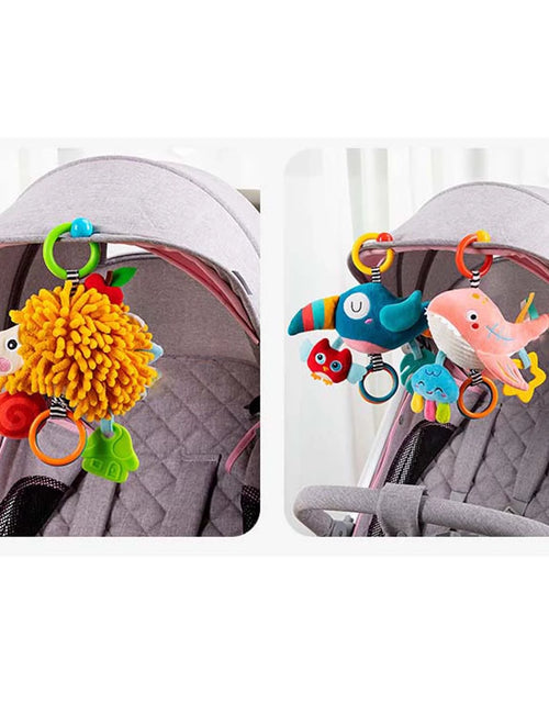 Load image into Gallery viewer, Hanging Rattle Toys for Babies Baby Toys 6 to 12 Months Comfort Toys Clip Hanging Plush Squeeze Toys Rabbit Hedgehog
